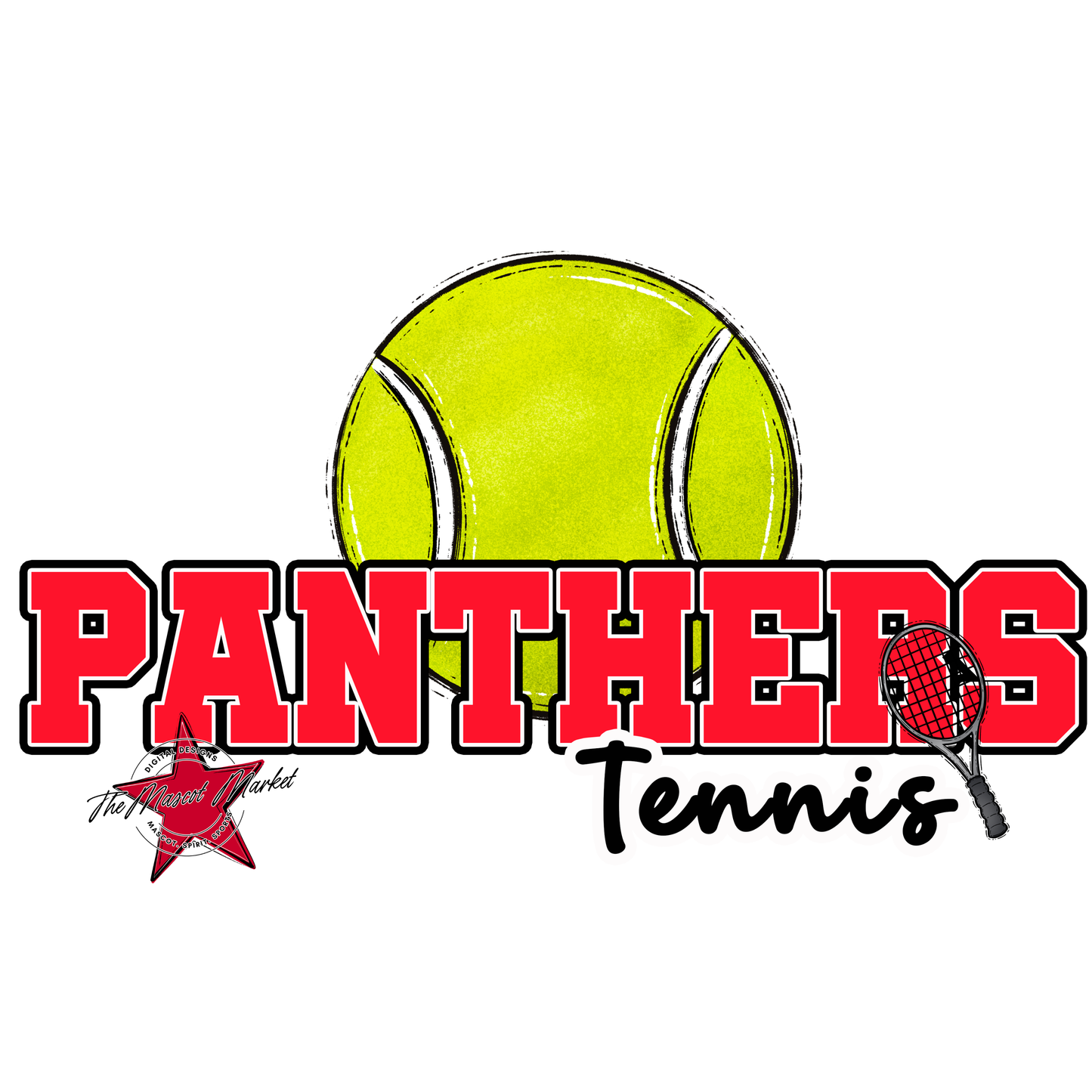 Panthers Varsity Tennis-Bright Red