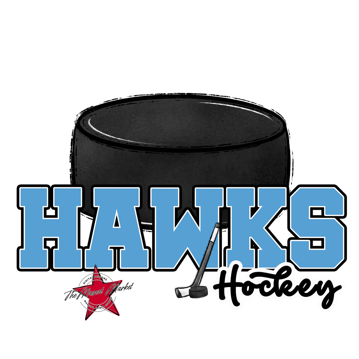 Hawks Varsity Hockey-Carolina Blue