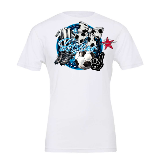 Circle Soccer Design-Navy-Carolina Blue