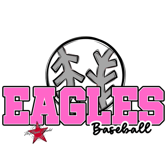 Eagles Varsity Baseball Design-Baby Pink