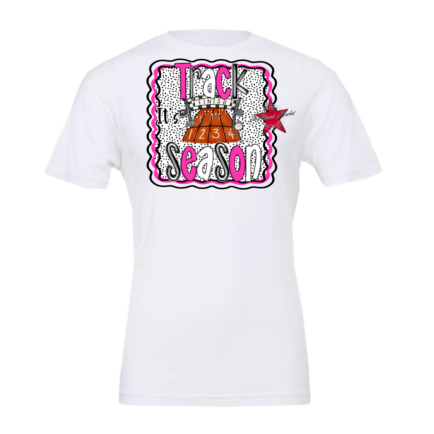 It's Track Season Dot Design-Pink