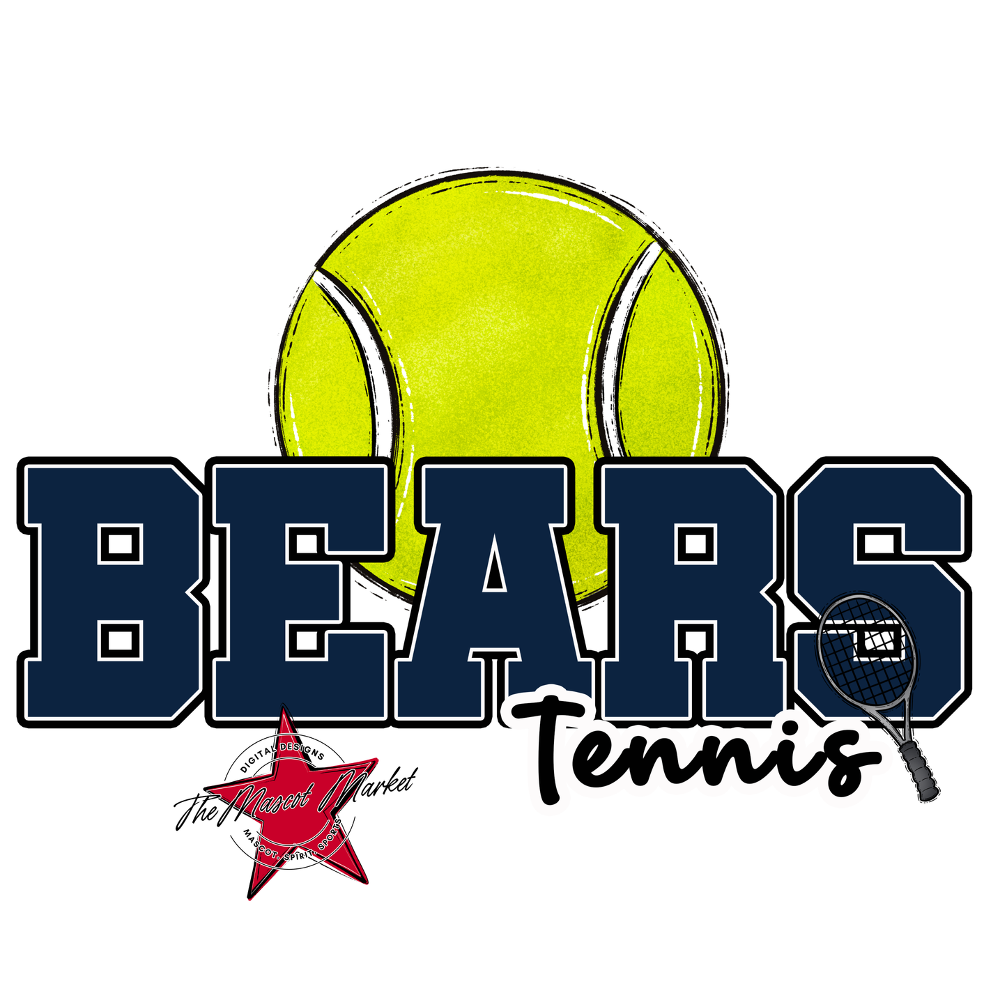 Bears Varsity Tennis Design-Navy