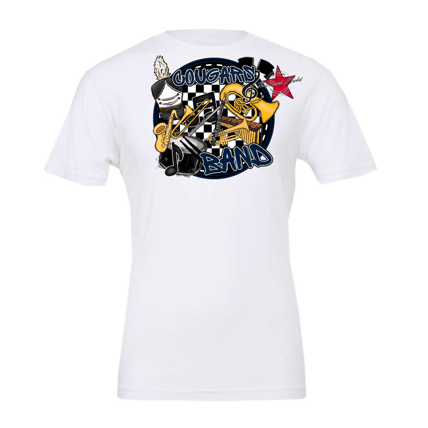 Cougars Circle Band Design-Navy