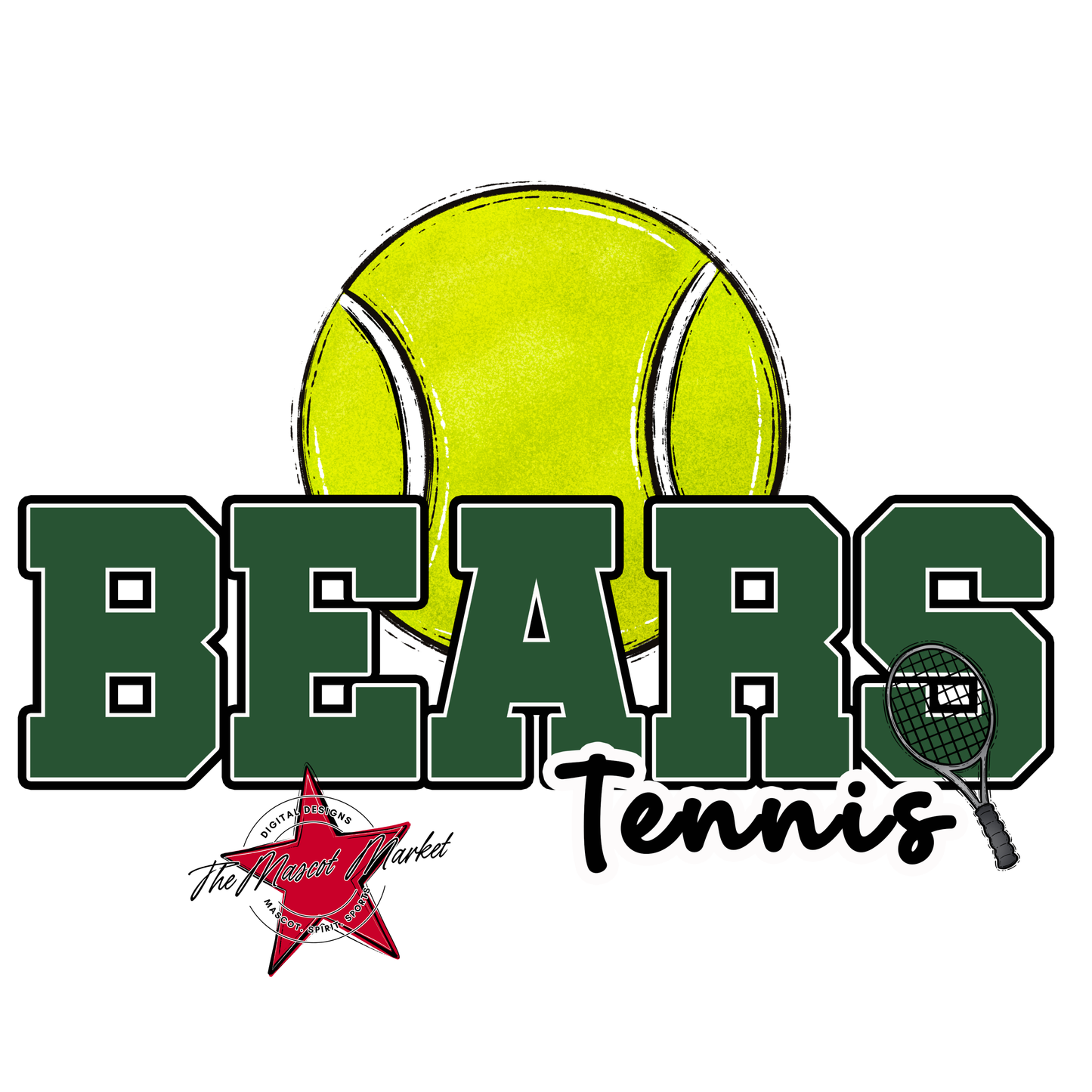 Bears Varsity Tennis Design-Green
