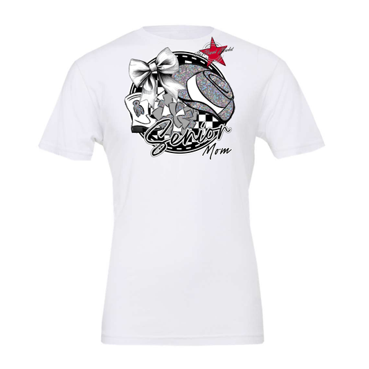 Senior Mom Drill team Circle Design-Silver