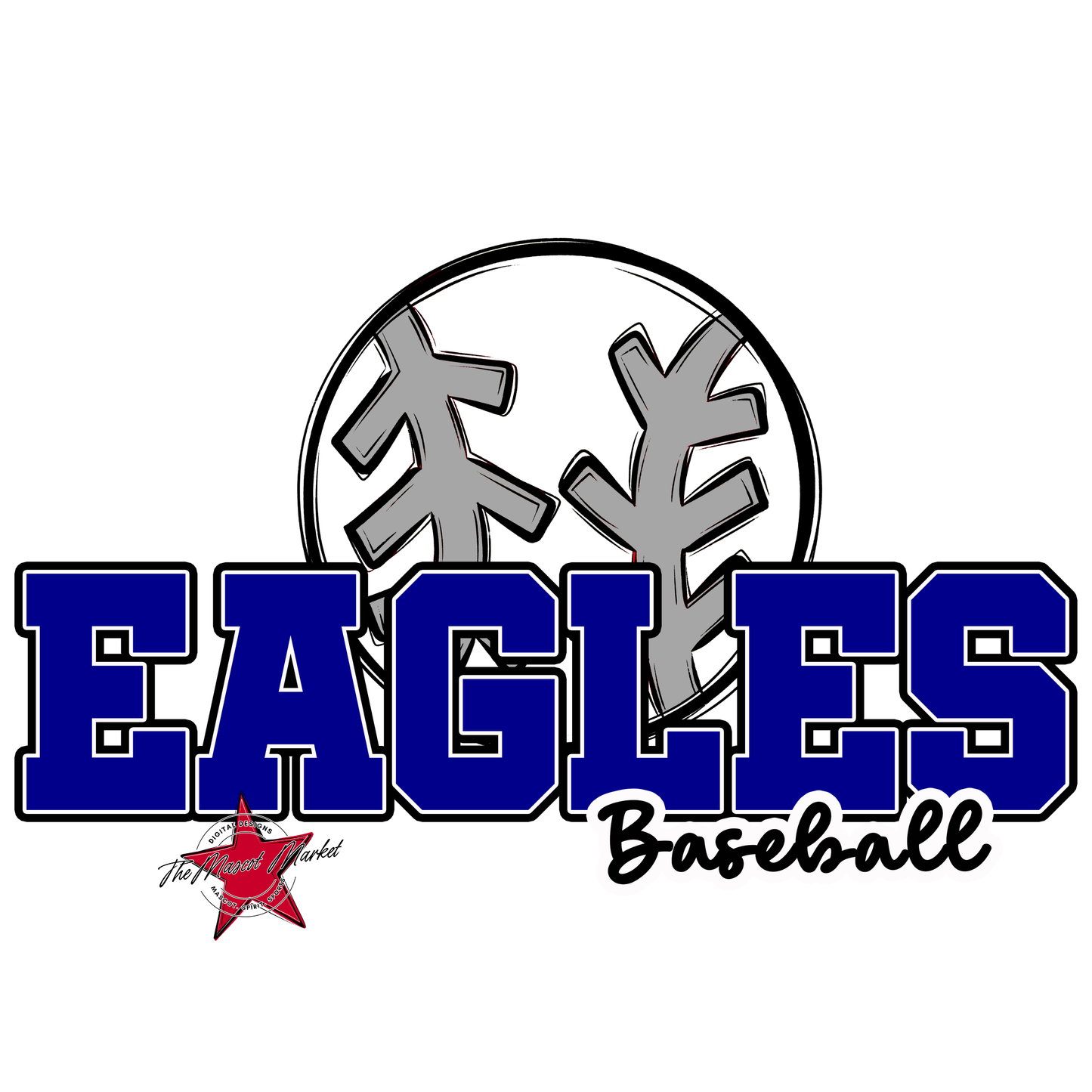 Eagles Varsity Baseball Design-Blue