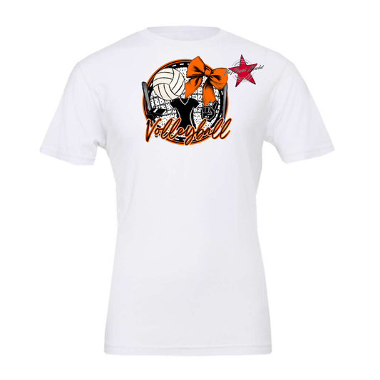Circle Volleyball Design-Orange