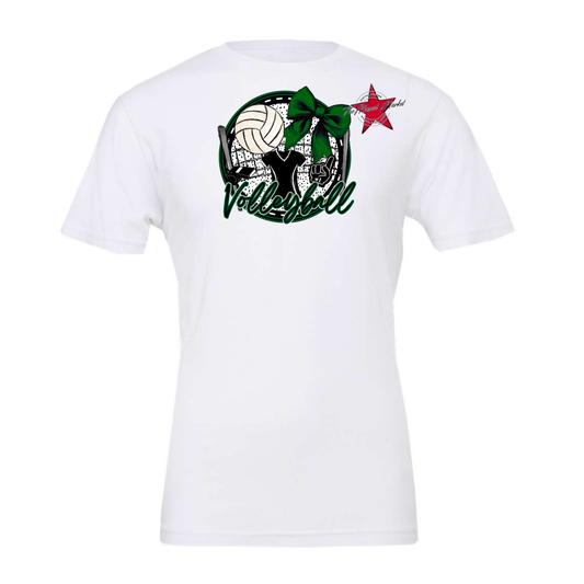 Circle Volleyball Design-Green