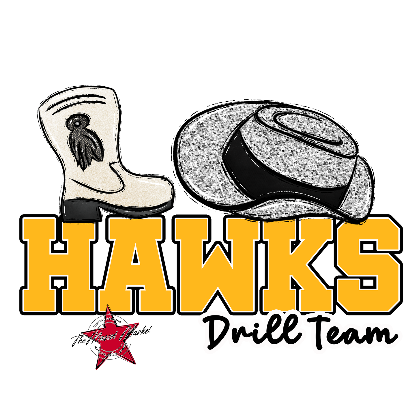 Hawks Varsity Drillteam-Yellow