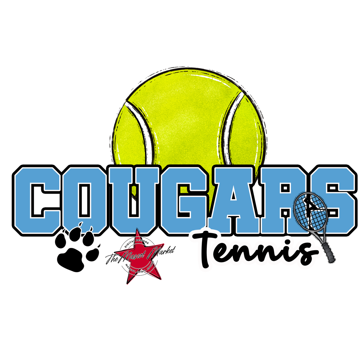 Cougars Varsity Tennis-Carolina Blue