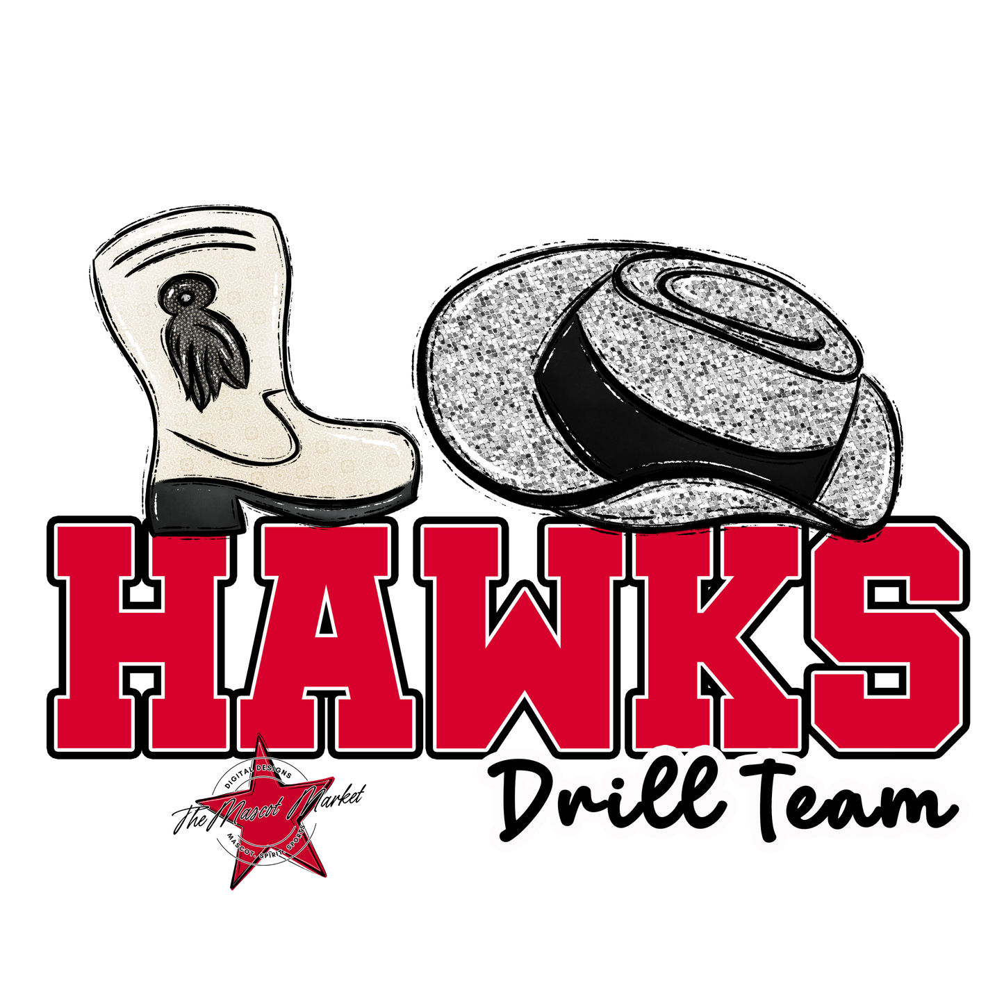 Hawks Varsity Drillteam-Red