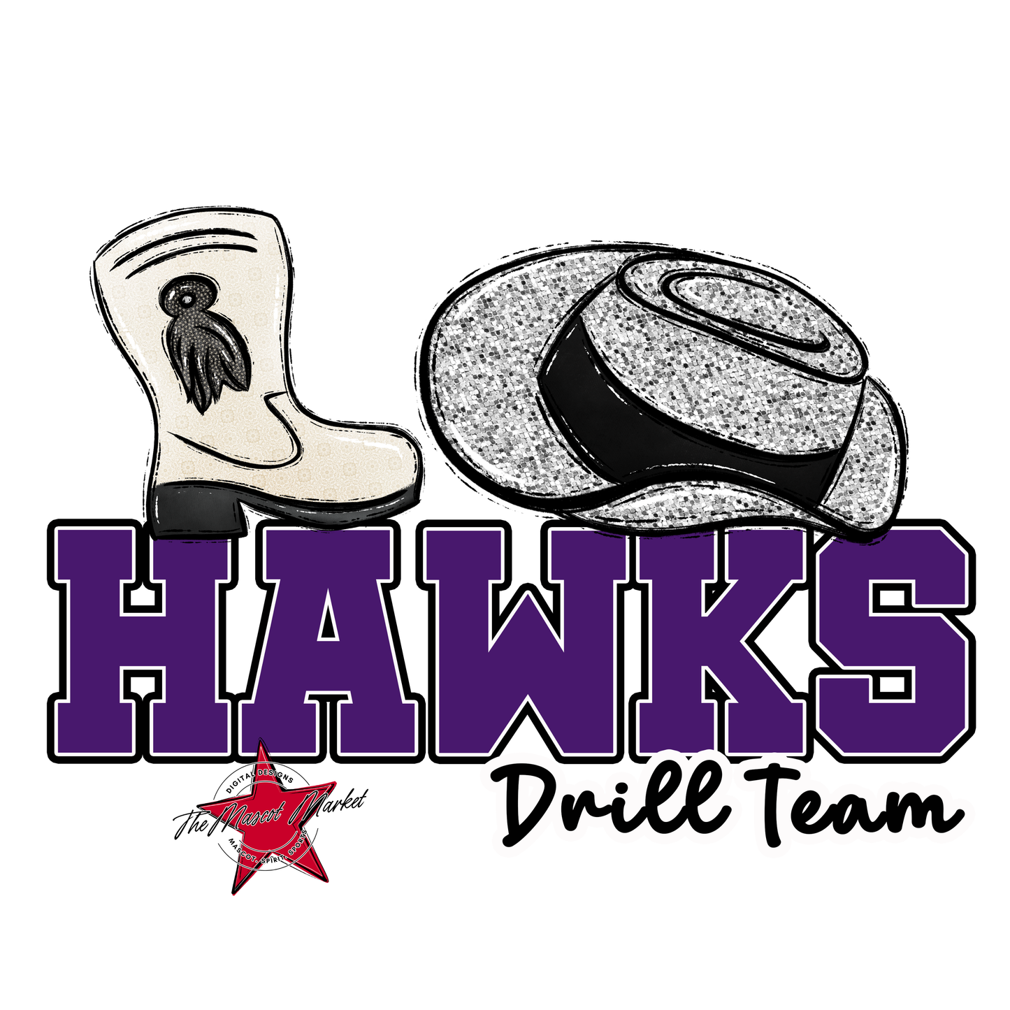 Hawks Varsity Drillteam-Purple