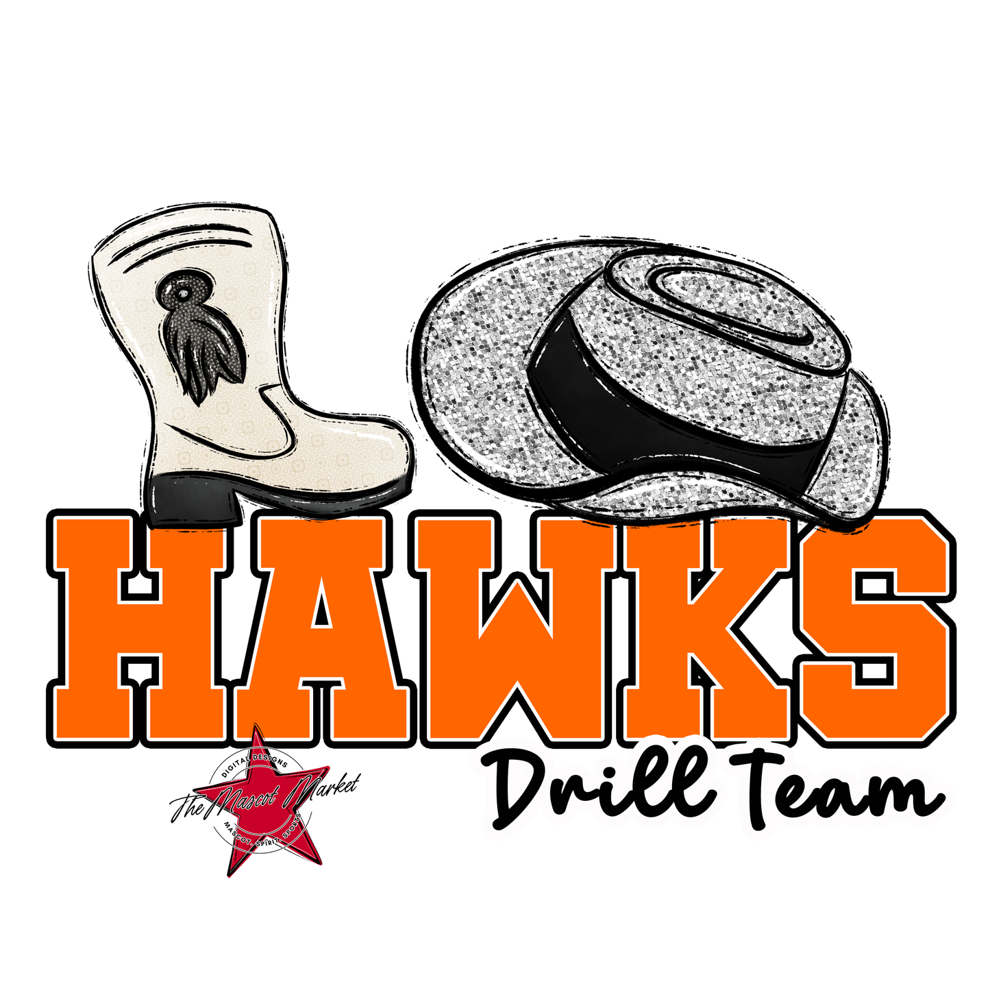Hawks Varsity Drillteam-Orange