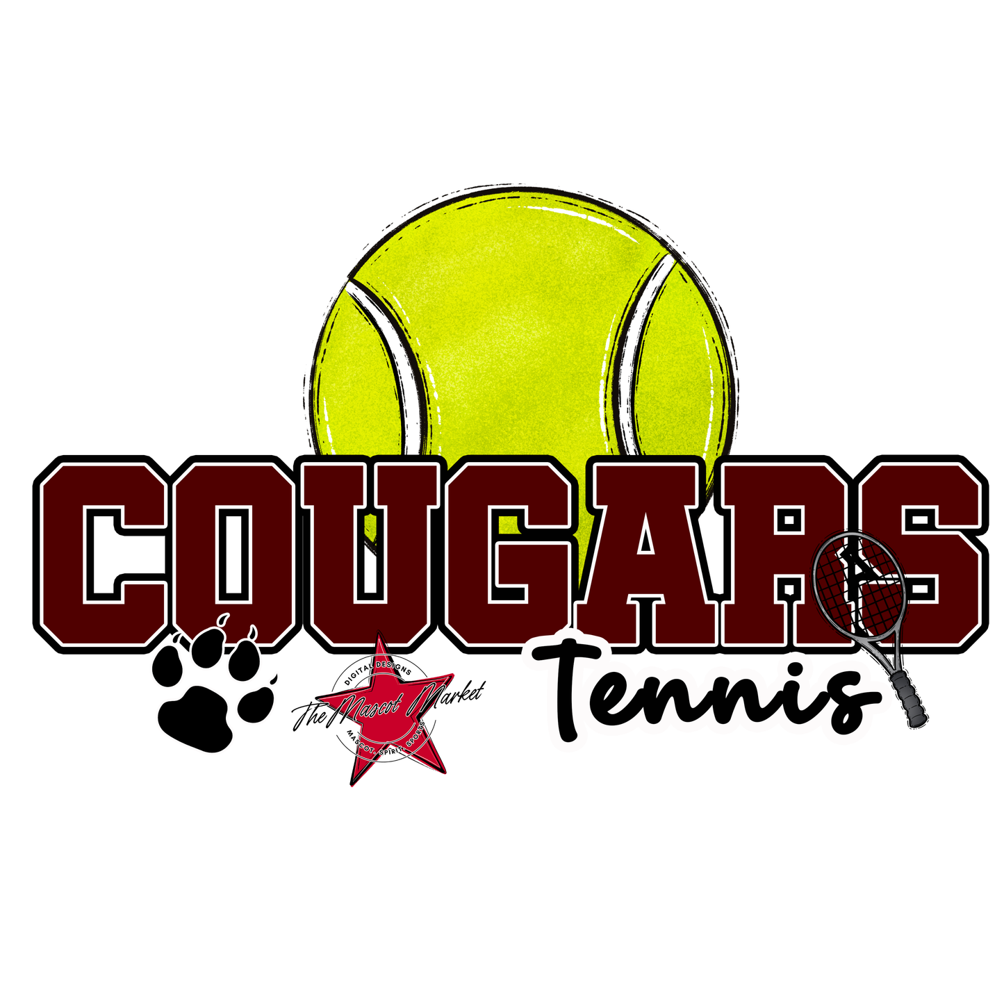 Cougars Varsity Tennis-Maroon