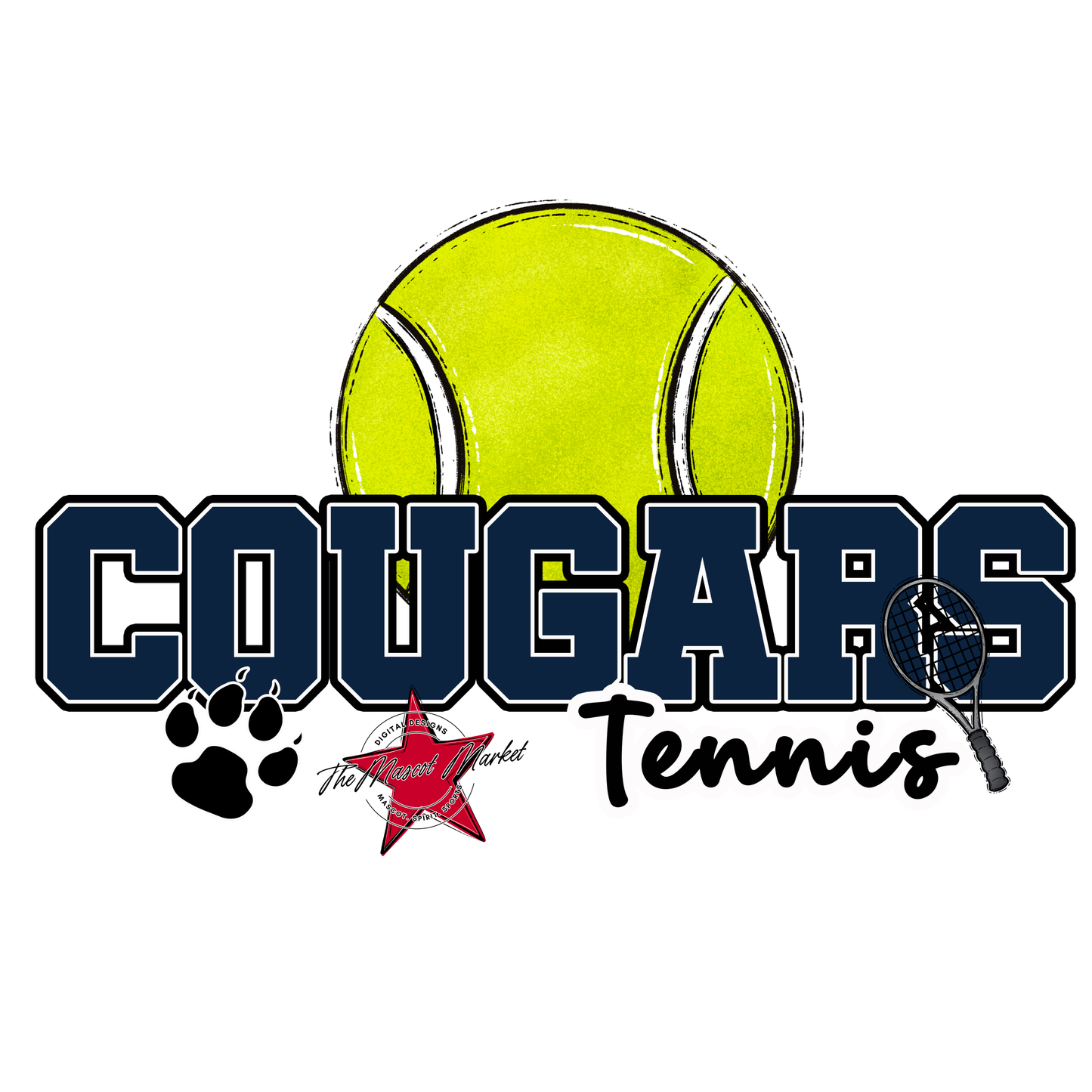 Cougars Varsity Tennis-Navy