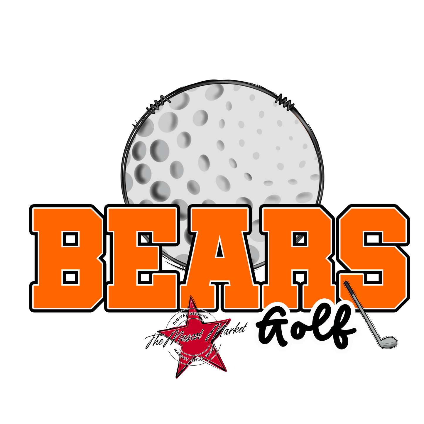 Bears Varsity Golf Design-Orange