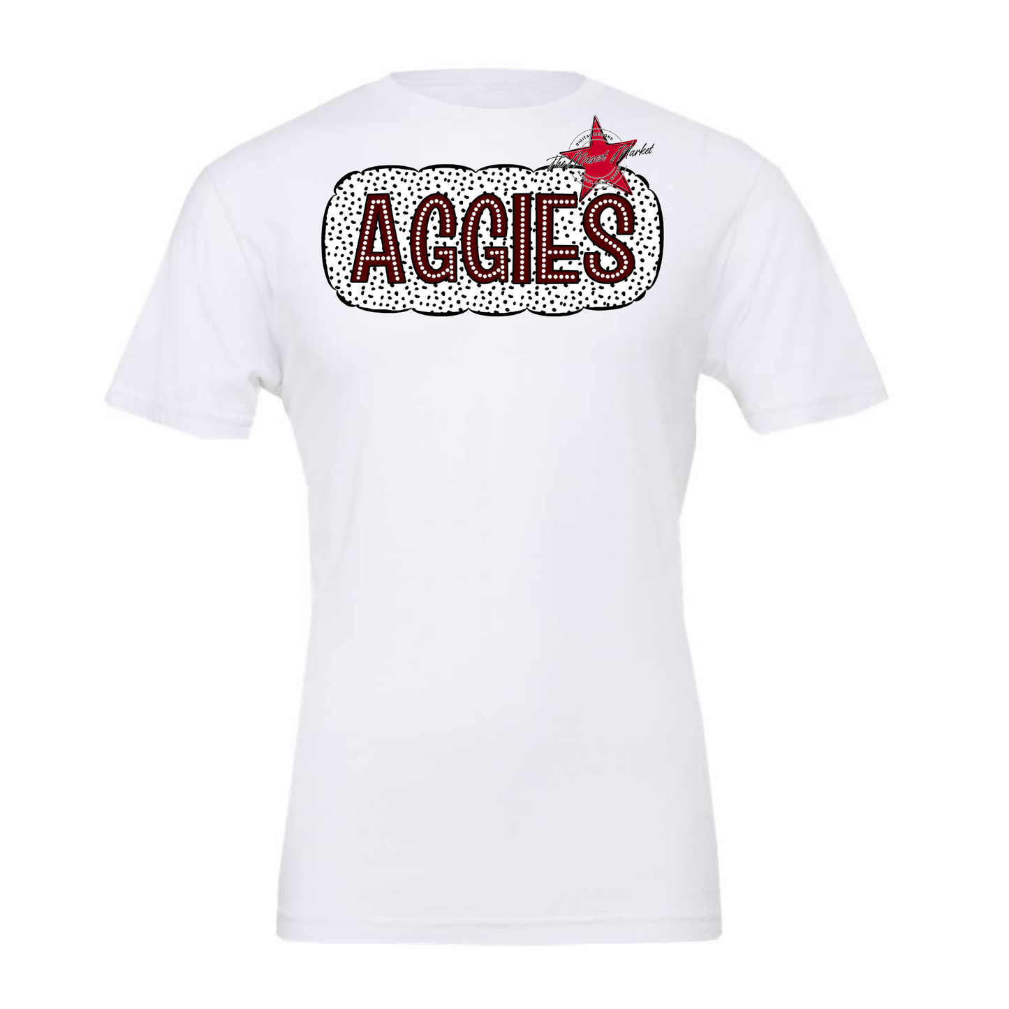 Aggies Dot Marquee Design-Maroon