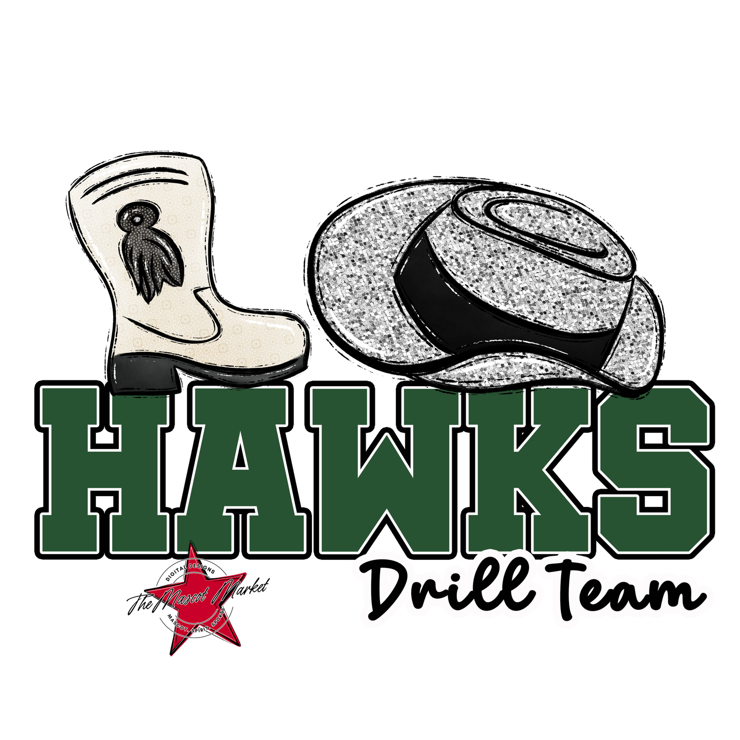 Hawks Varsity Drillteam-Green
