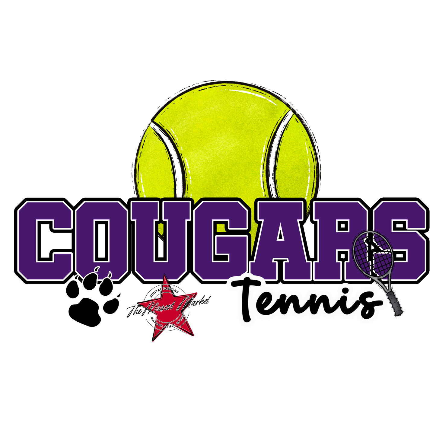 Cougars Varsity Tennis-Purple