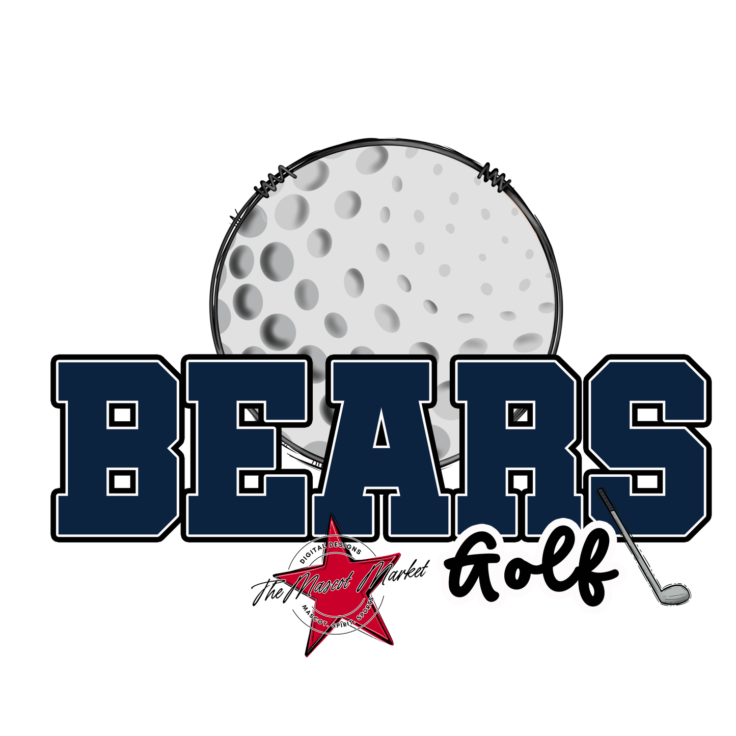 Bears Varsity Golf Design-Navy