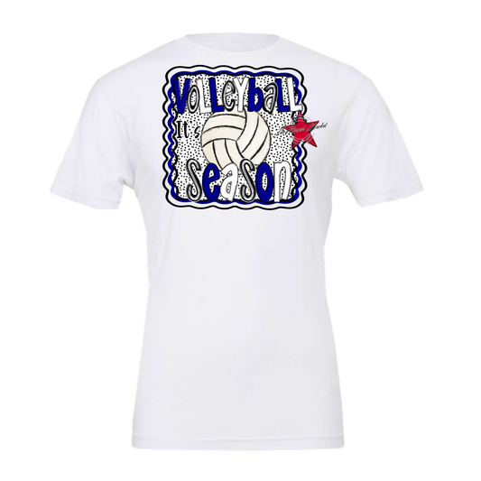 It's Volleyball Season Design-Blue
