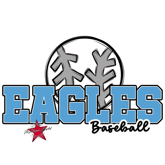 Eagles Varsity Baseball Design-Carolina Blue