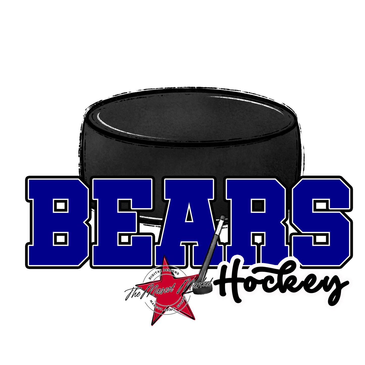 Bears Varsity Hockey Design-Blue