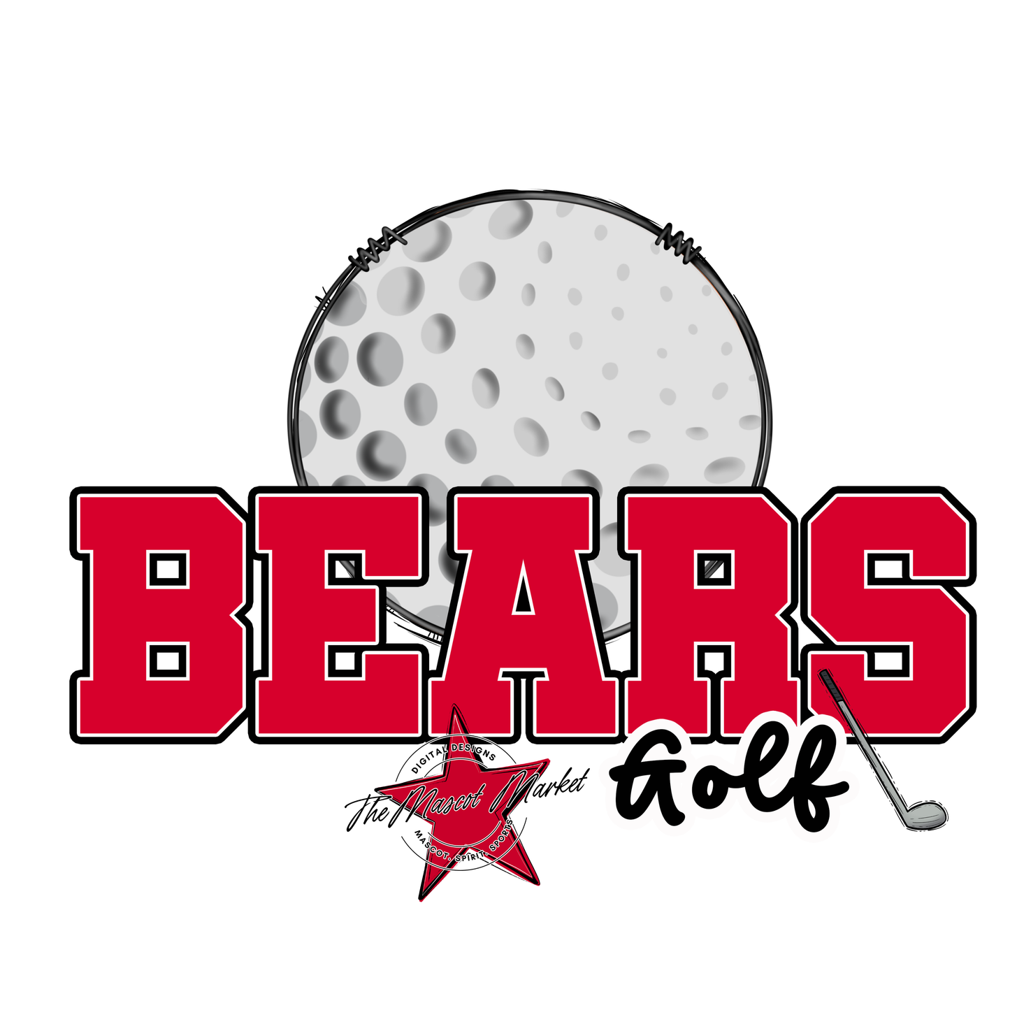 Bears Varsity Golf Design-Red