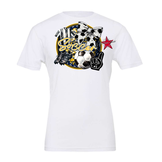 Circle Soccer Design-Navy-Yellow