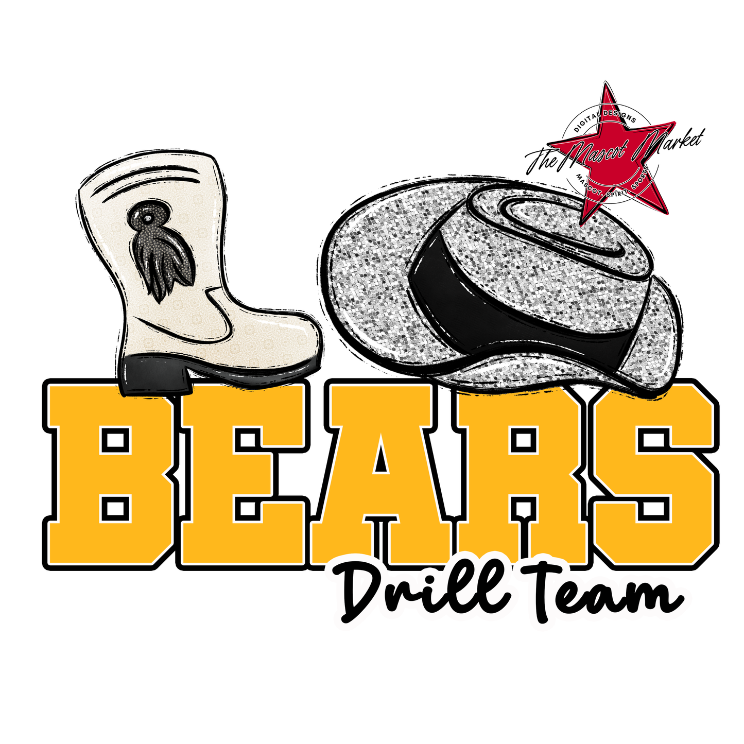 Bears Varsity Drillteam Design-Yellow