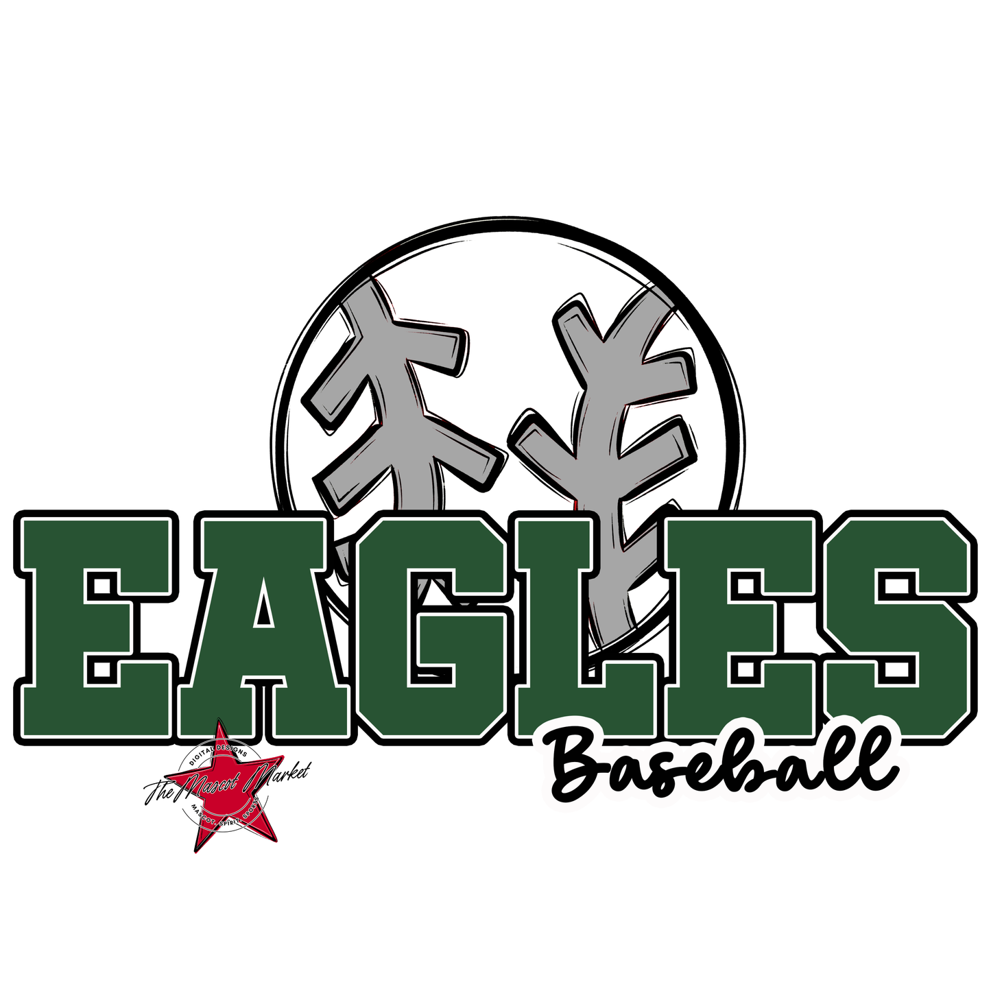 Eagles Varsity Baseball Design-Green
