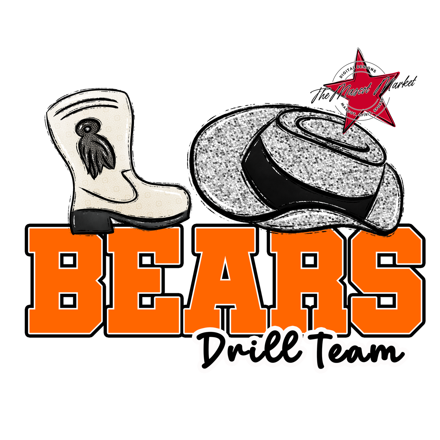 Bears Varsity Drillteam Design-Orange