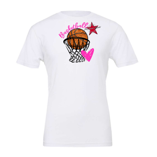 Basketball Sequins w Net-Pink
