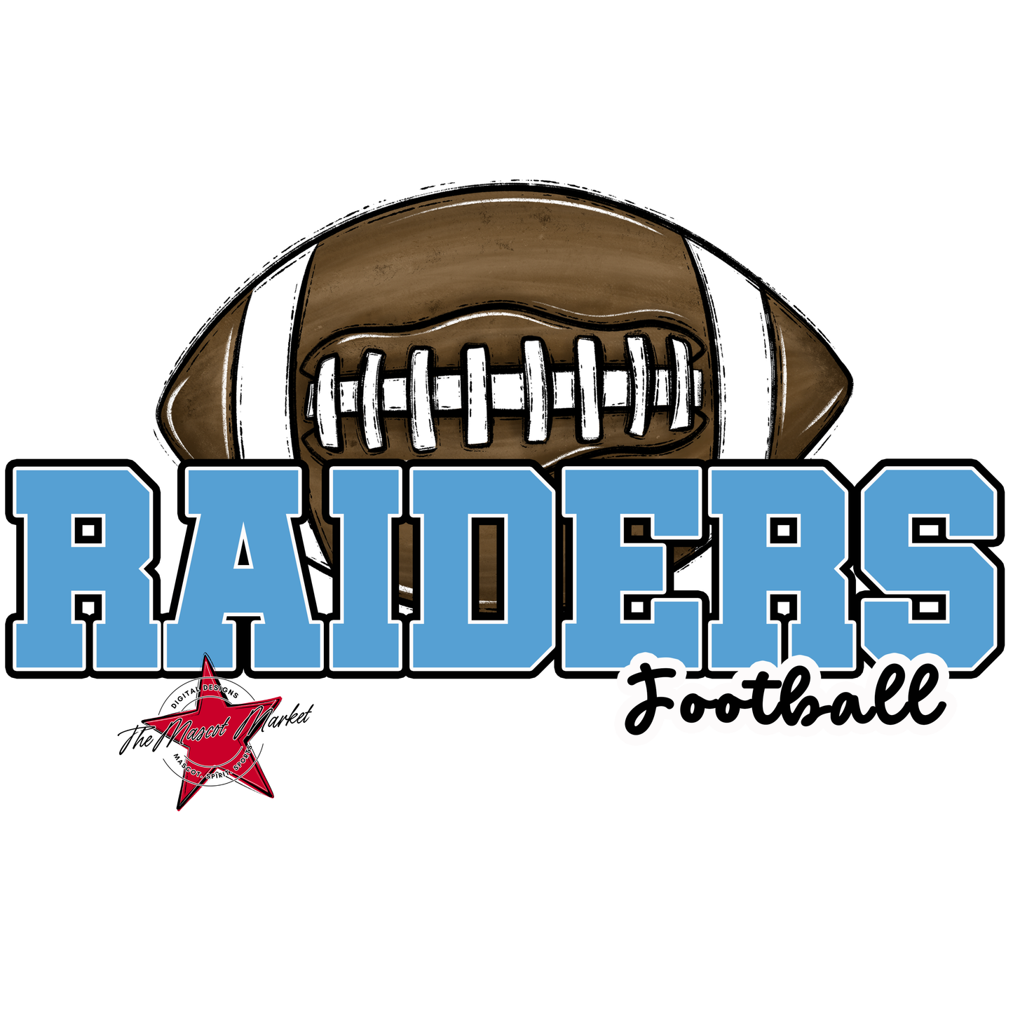 Raiders Varsity Football-Carolina Blue