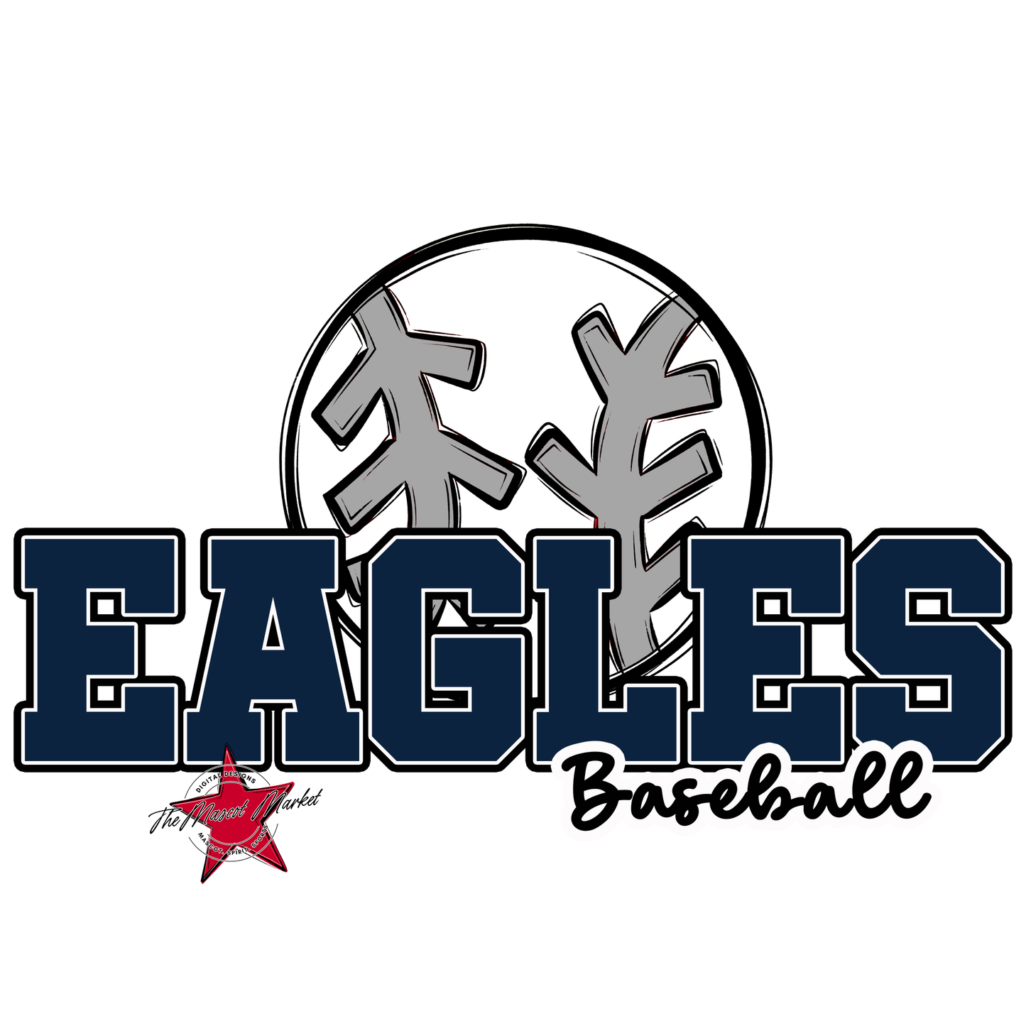 Eagles Varsity Baseball Design-Navy