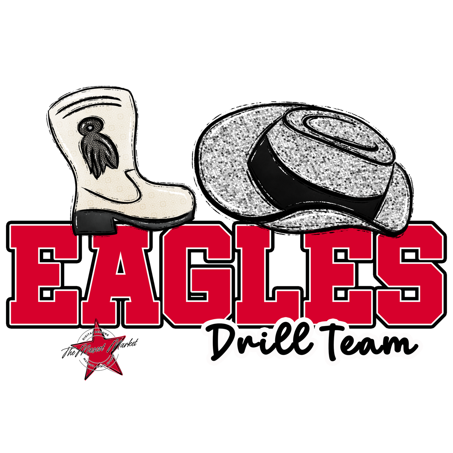 Eagles Varsity Drill Team Design-Red