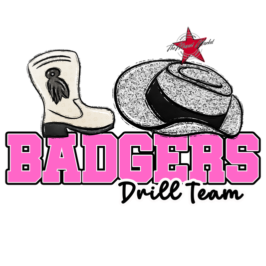 Badgers Varsity Drillteam Design-Baby Pink