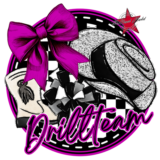Drill team Circle Design-Pink