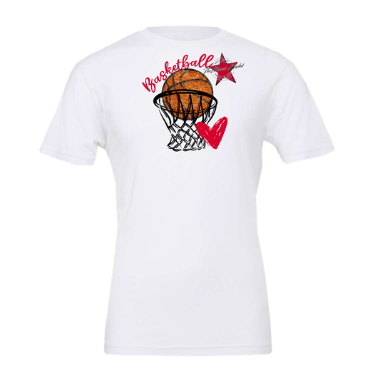 Basketball Sequins w Net-Red