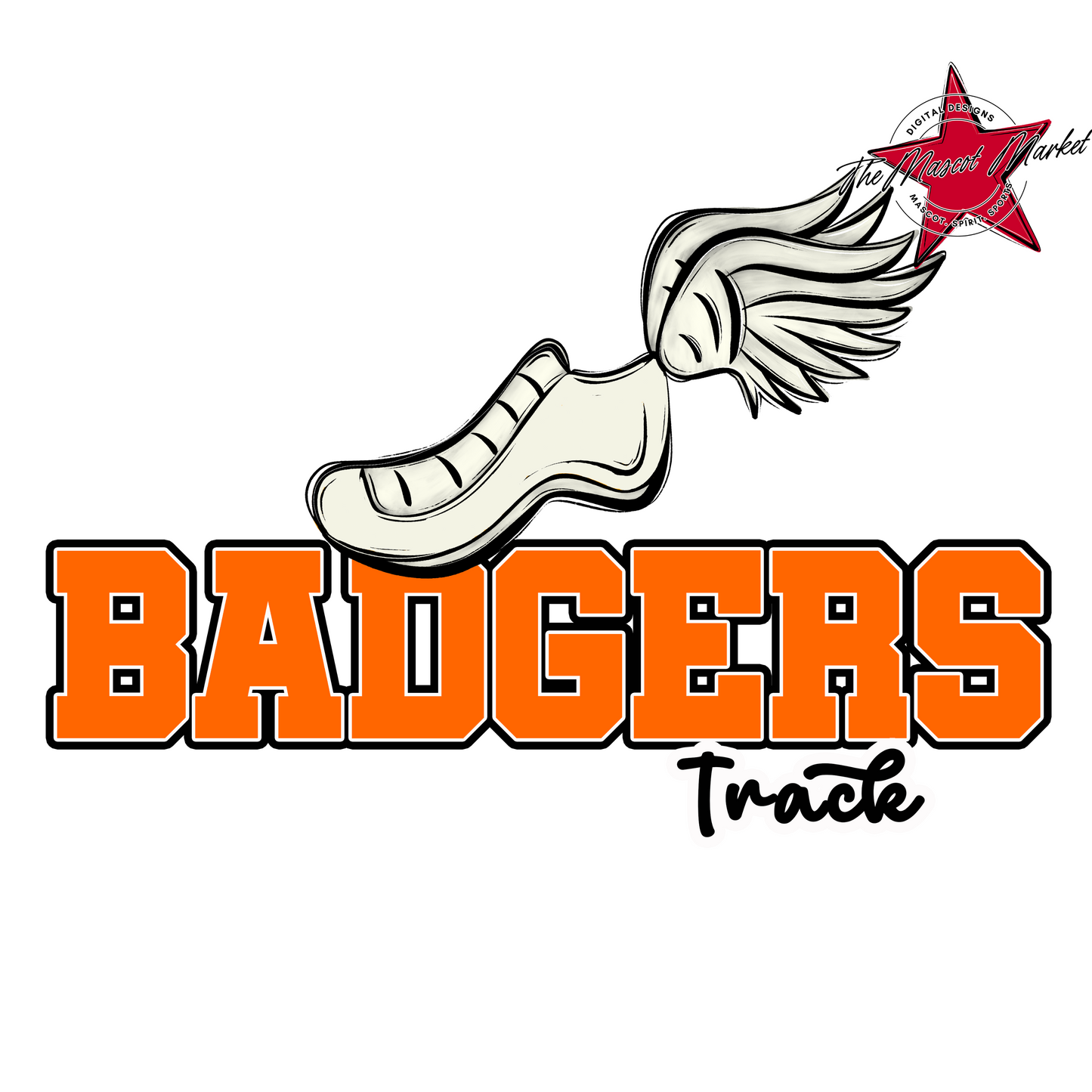 Badgers Varsity Track Design-Orange