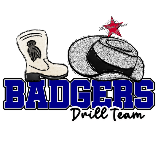 Badgers Varsity Drillteam Design-Blue