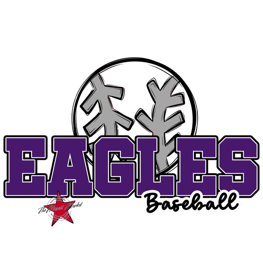 Eagles Varsity Baseball Design-Purple