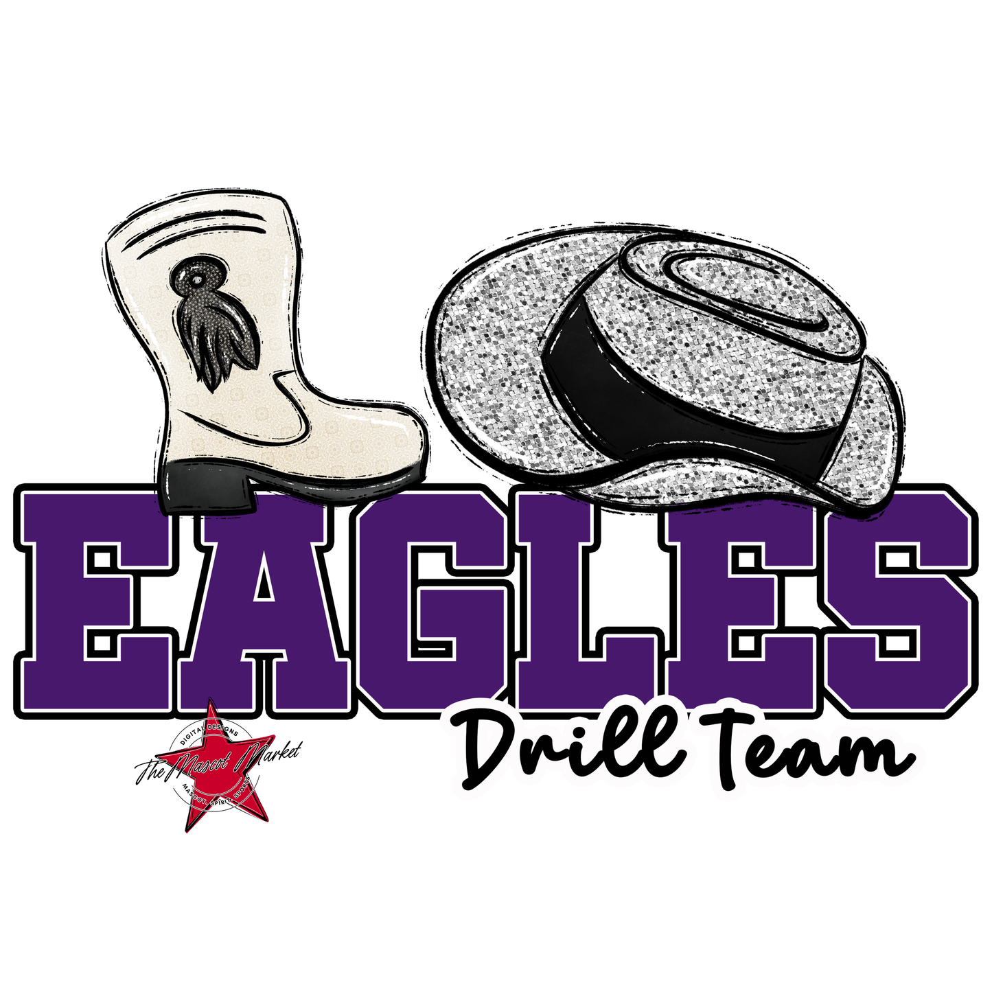 Eagles Varsity Drill Team Design-Purple