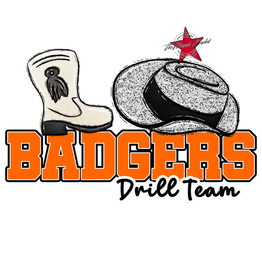 Badgers Varsity Drillteam Design-Orange