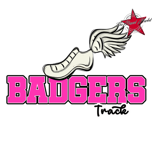 Badgers Varsity Track Design-Pink