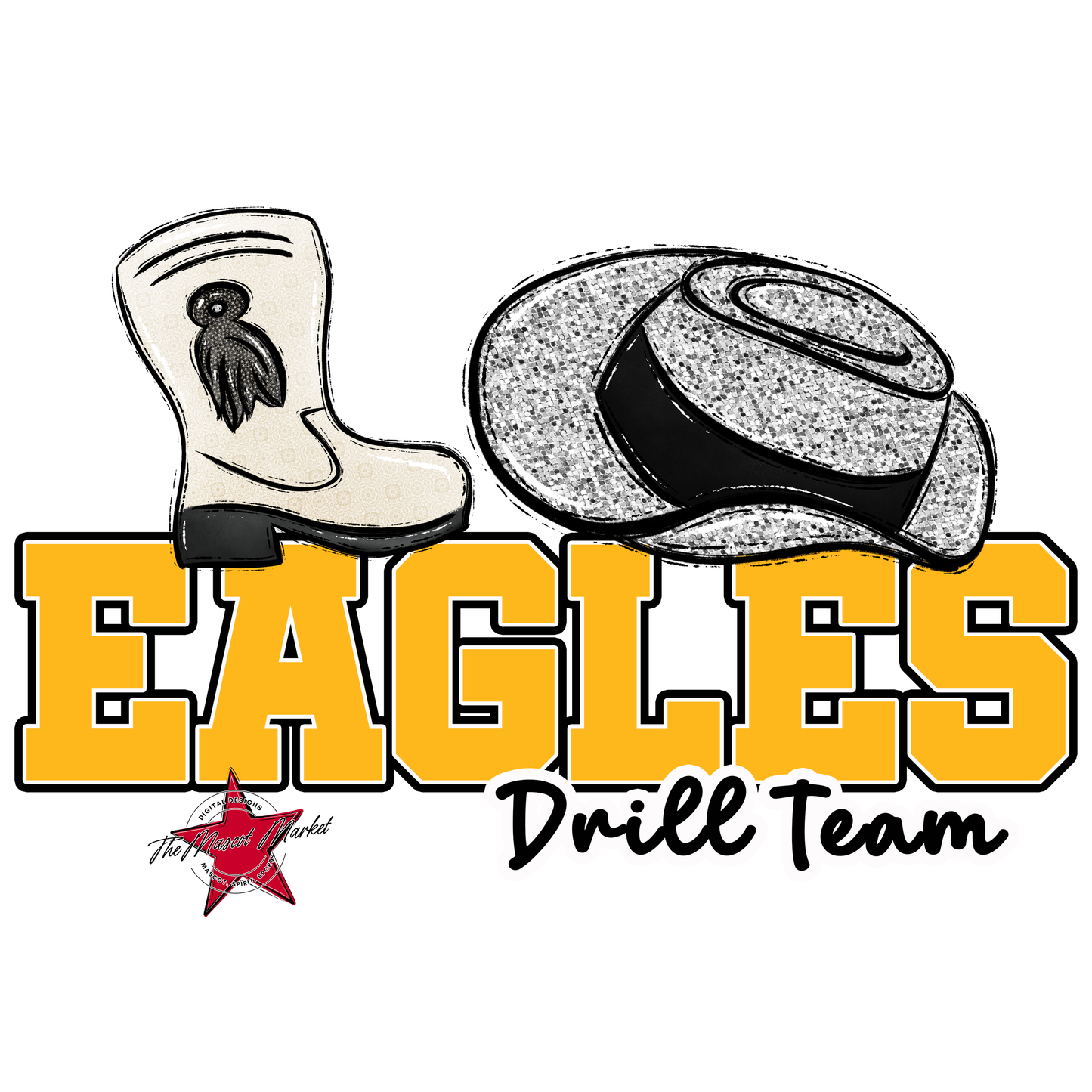 Eagles Varsity Drill Team Design-Yellow