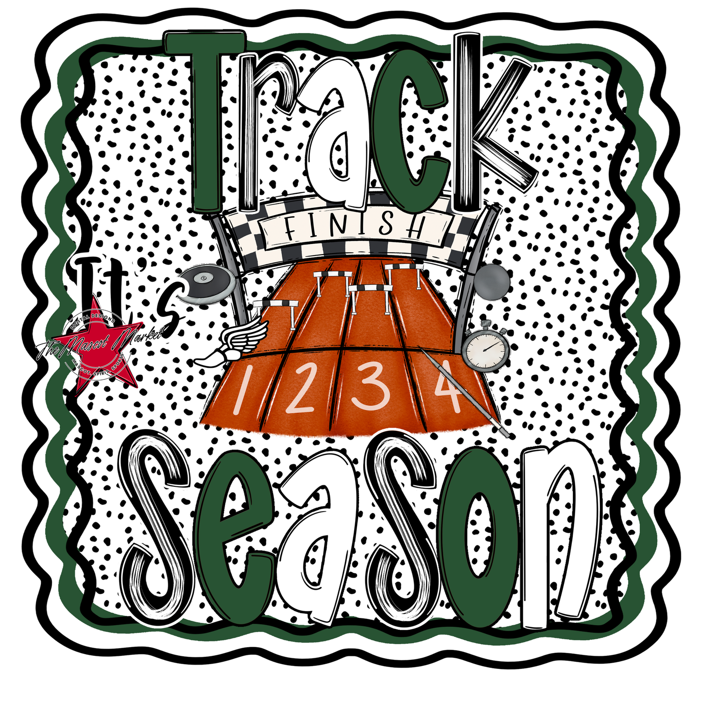 It's Track SeasonDot Design-Green