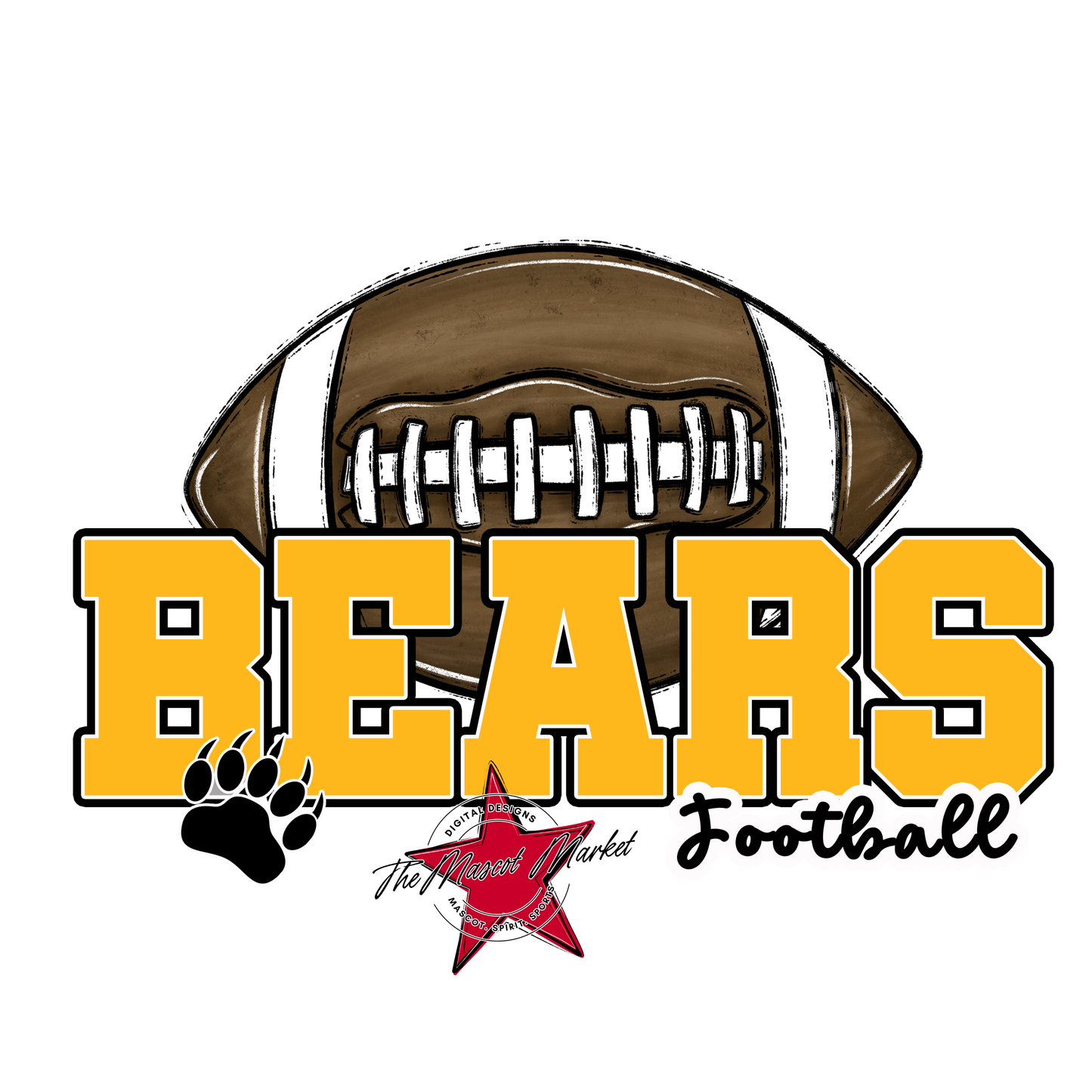 Bears Varsity Football Design-Yellow