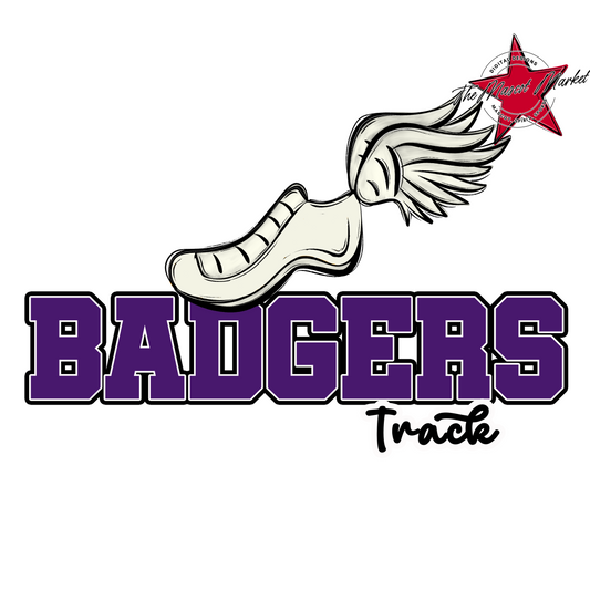 Badgers Varsity Track Design-Purple