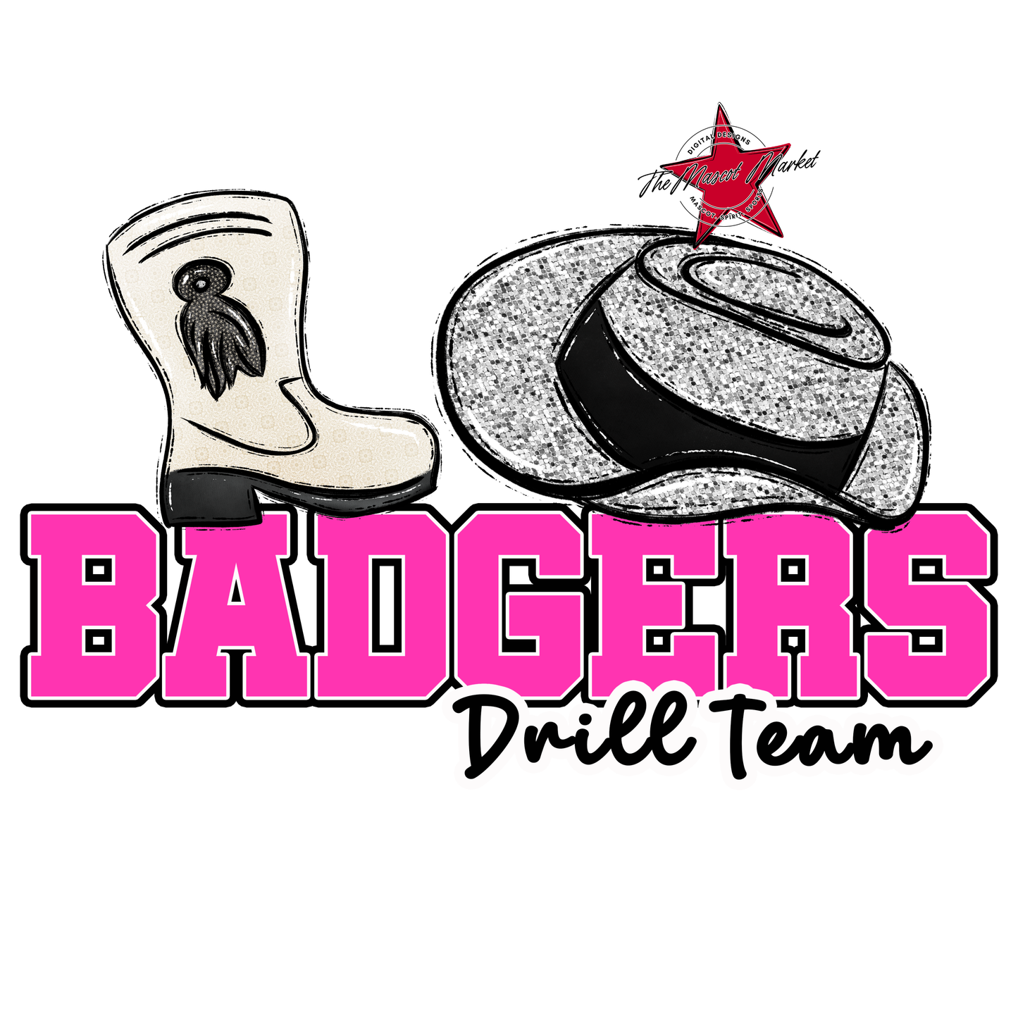 Badgers Varsity Drillteam Design-Pink